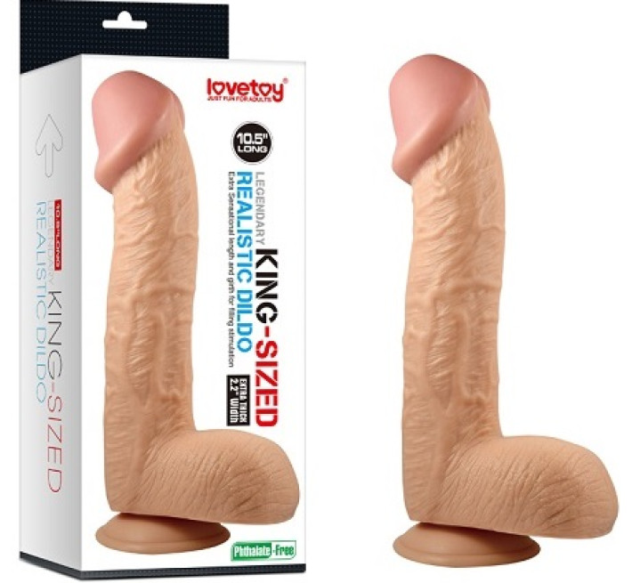 Фаллоимитатор LoveToy Legendary King Sized Realistic Dildo 10.5
