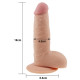 Фалоімітатор із мошонкою LoveToy Dildo The Ultra Soft Dude 7,5 Тілесна