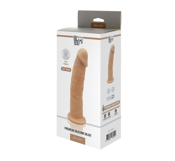 Фалоімітатор Термоактивний Dreamtoys Real Love 7.5 inch Тілесний