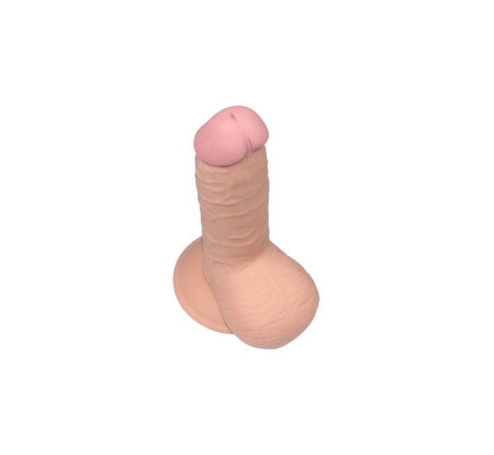 Фалоімітатор із мошонкою LoveToy Dildo The Ultra Soft Dude 7,5 Тілесна