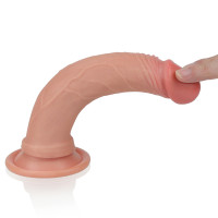 Фалоімітатор LoveToy Dual-Layered Silicone Cock 7 Flesh
