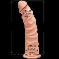 Фалоімітатор Doc Johnson The D - Ragin D - 8 Inch Without Balls - ULTRASKYN, діаметр 5,1 см