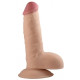 Фалоімітатор із мошонкою LoveToy Dildo The Ultra Soft Dude 7,5 Тілесна