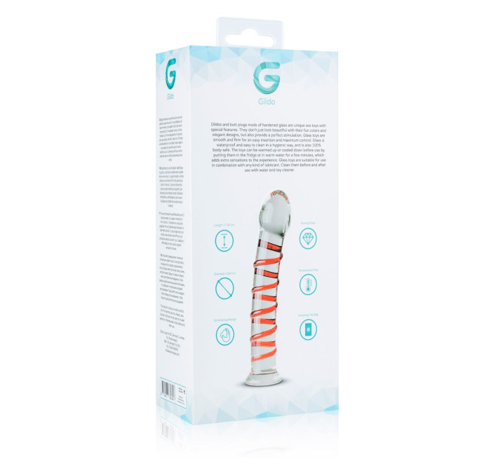 Скляний дилдо Gildo Glass Dildo No. 15