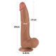 Фалоімітатор LoveToy Sliding-Skin Dual Layer Dong 8.5 998 Brown