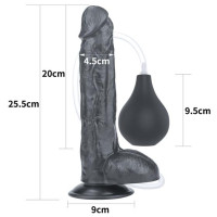 Фалоімітатор LoveToy Squirt Extreme Dildo 10 Black Фалоімітатор LoveToy Squirt Extreme Dildo 10 Black