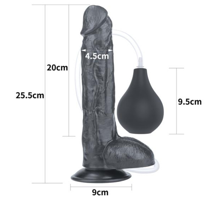 Фаллоимитатор LoveToy Squirt Extreme Dildo 10 Black