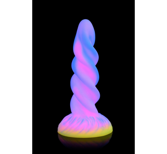 Фэнтезийный фаллоимитатор Creature Cocks Glow-in-the-Dark Unicorn Dildo