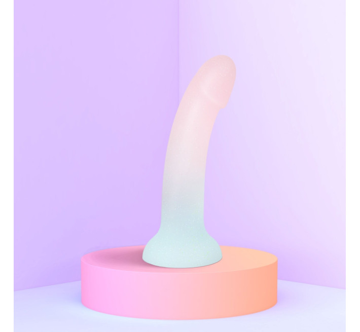 Дилдо с градиентом и блестками Love To Love Dildolls - Galactica, ультрамягкий