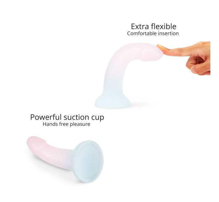 Дилдо с градиентом и блестками Love To Love Dildolls - Galactica, ультрамягкий