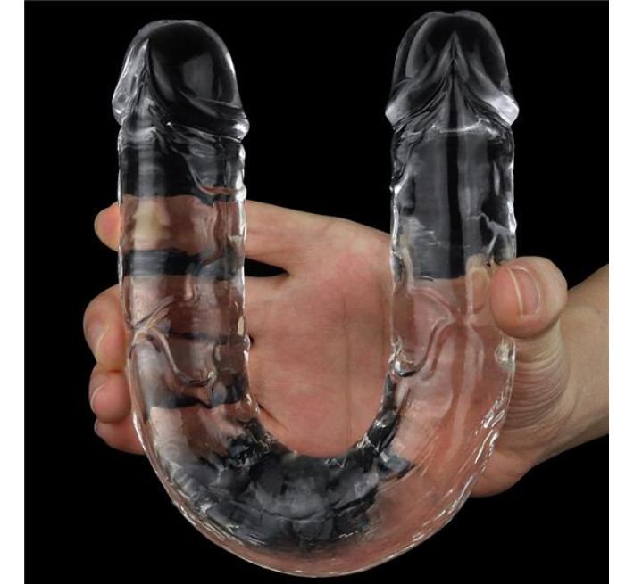 Фалоімітатор LoveToy Flawless Clear Double Dildo 12" Clear