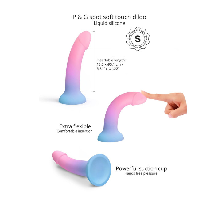 Дилдо с цветным градиентом Love To Love DILDOLLS - UTOPIA S ультрамягкий