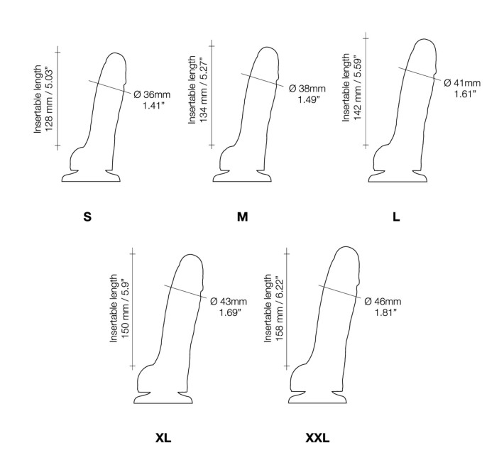 Реалістичний фалоімітатор Strap-On-Me Sliding Skin Realistic Dildo Black - XL, ефект рухливої шкіри