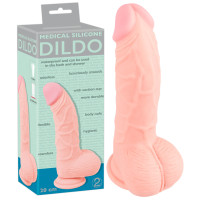 Фалоімітатор You2Toys з мошонкою Medical Silicone Dildo Тілесний 20 см 526673 Фалоімітатор You2Toys з мошонкою Medical Silicone Dildo Тілесний 20 см 526673