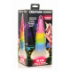 Фентезійний фалоімітатор Creature Cocks Luminescent Rainbow Silicone Dildo