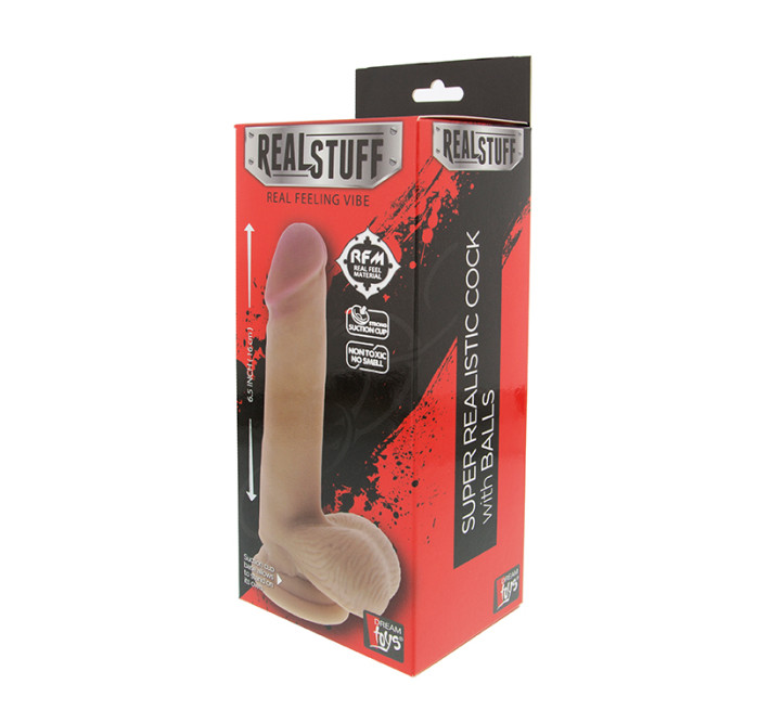 Фалоімітатор Dreamtoys Realistx Dong w. Scrotum 6,5 inch