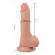 Фалоімітатор з мошонкою LoveToy Skinlike Soft Dong 7,5