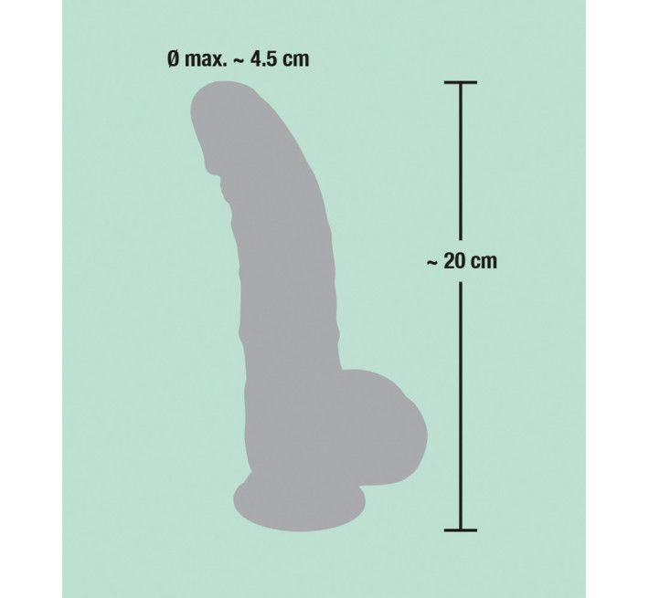 Фалоімітатор You2Toys з мошонкою Medical Silicone Dildo Тілесний 20 см 526673