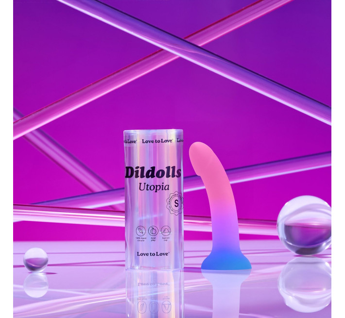 Дилдо с цветным градиентом Love To Love DILDOLLS - UTOPIA S ультрамягкий