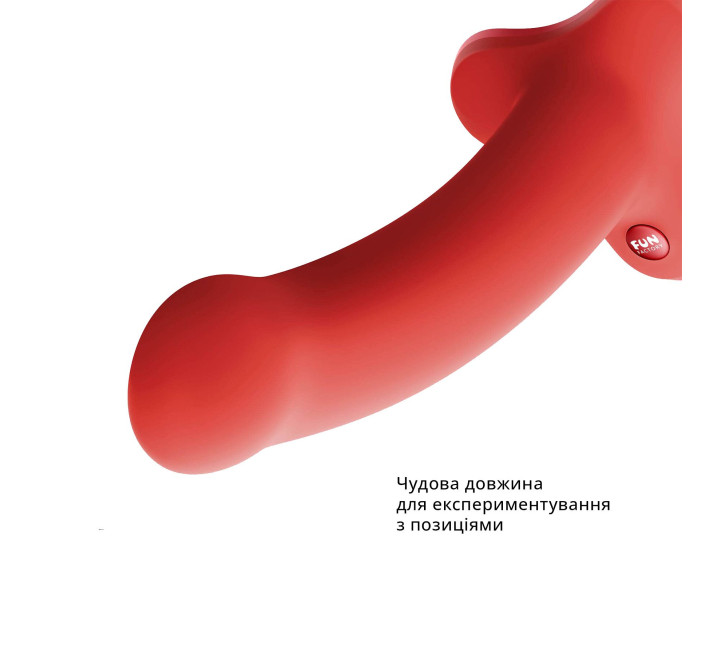 Фаллоимитатор Fun Factory MAGNUM, оранжевый, очень гибкий, длина 18,3 см, диаметр 3,7 см.