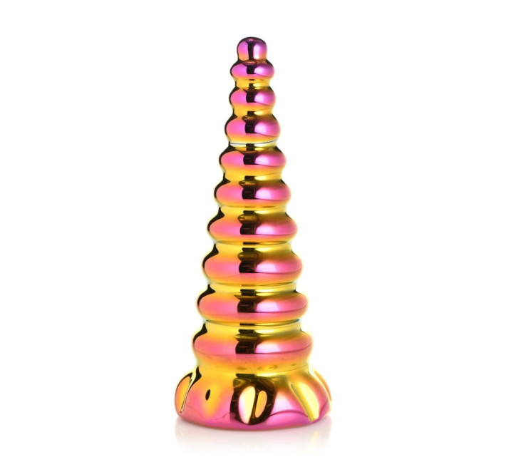 Фентезійний фалоімітатор Creature Cocks Twilight Rainbow Glass Dildo