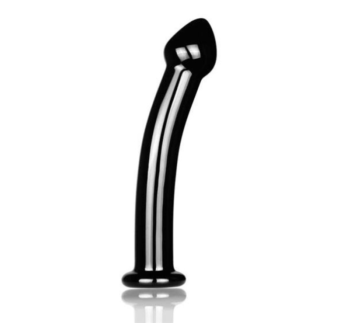 Фалоімітатор LoveToy Glass Romance 7.5 233 Black