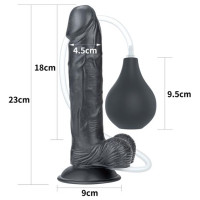 Фалоімітатор LoveToy Squirt Extreme Dildo 9 Black