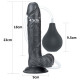 Фалоімітатор LoveToy Squirt Extreme Dildo 9 Black