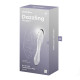 Двухсторонний стеклянный дилдо Satisfyer Dazzling Crystal 1 Transparent, очень крепкий, без стопера.