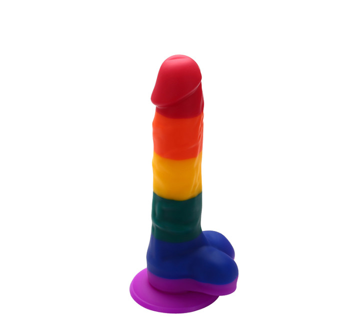 Радужный фаллоимитатор Dreamtoys Colourful Love Dildo 20 см