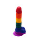 Радужный фаллоимитатор Dreamtoys Colourful Love Dildo 20 см