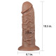Фаллоимитатор LoveToy Realistic Chubby Dildo 10.5 Коричневый