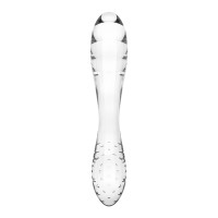 Двосторонній скляний дилдо Satisfyer Dazzling Crystal 1 Transparent, дуже міцний, без стопера