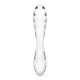 Двухсторонний стеклянный дилдо Satisfyer Dazzling Crystal 1 Transparent, очень крепкий, без стопера.