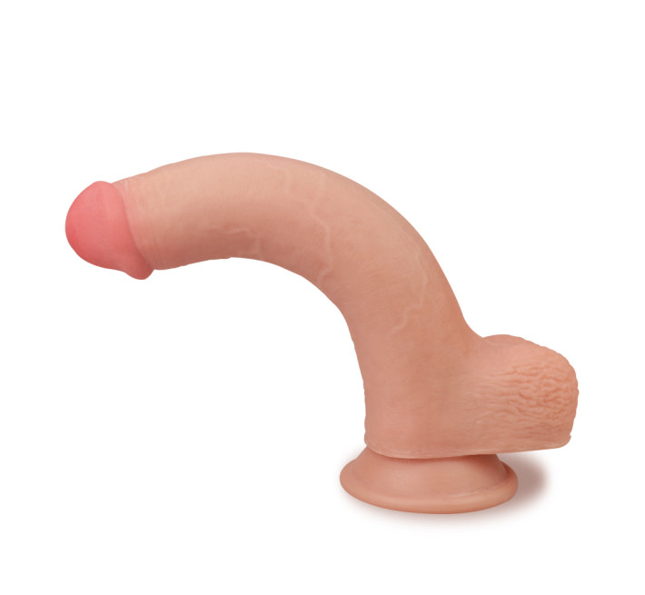 Фаллоимитатор с мошонкой LoveToy Skinlike Soft Dong 8