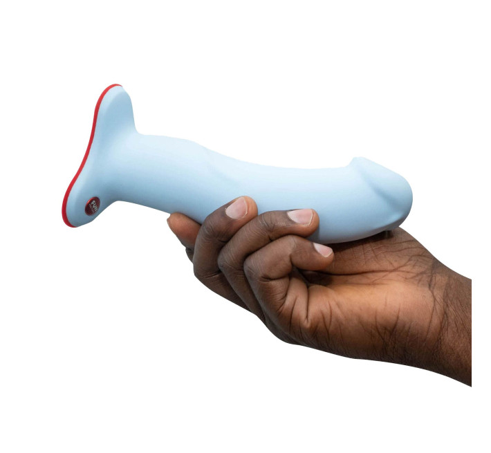 Фаллоимитатор Fun Factory THE BOSS STUB, нежно-голубой, реалистичная текстура, диаметр 4,1 см