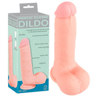 Фалоімітатор You2Toys з мошонкою Medical Silicone Dildo Тілесний 20 см 526681 Фалоімітатор You2Toys з мошонкою Medical Silicone Dildo Тілесний 20 см 526681