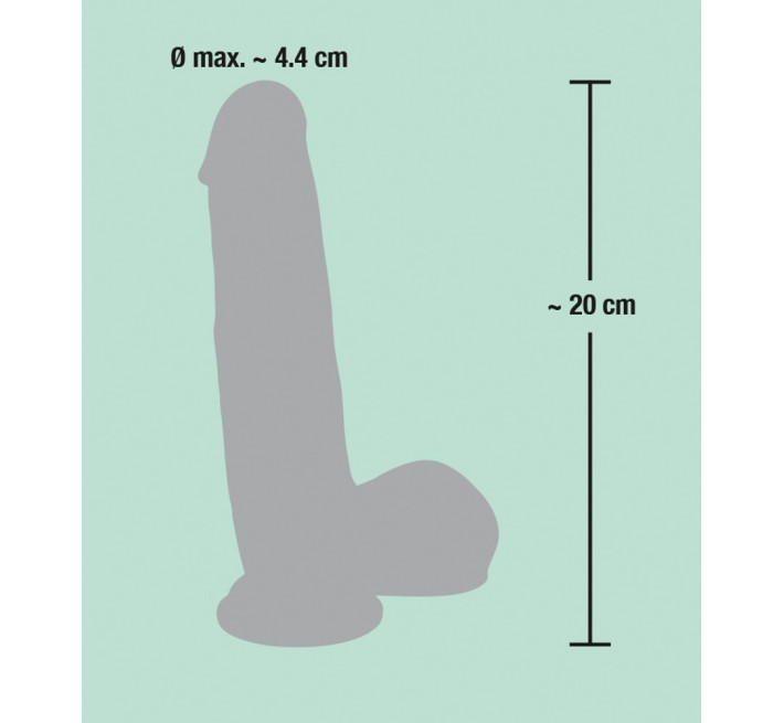 Фаллоимитатор You2Toys с мошонкой Medical Silicone Dildo Телесный 20 см 526681