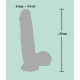 Фаллоимитатор You2Toys с мошонкой Medical Silicone Dildo Телесный 20 см 526681