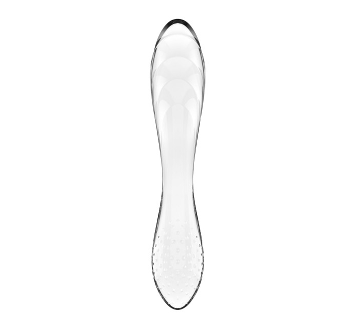 Двухсторонний стеклянный дилдо Satisfyer Dazzling Crystal 1 Transparent, очень крепкий, без стопера.