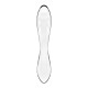 Двухсторонний стеклянный дилдо Satisfyer Dazzling Crystal 1 Transparent, очень крепкий, без стопера.