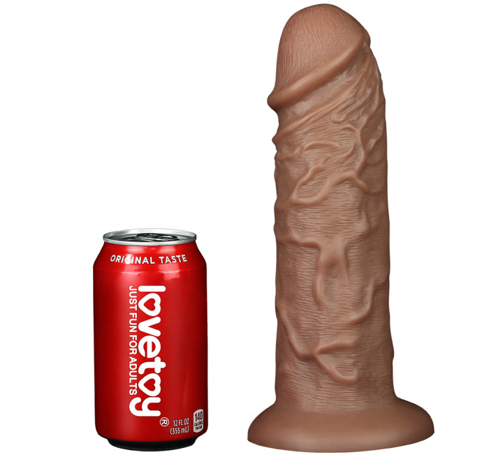 Фаллоимитатор LoveToy Realistic Chubby Dildo 10.5 Коричневый