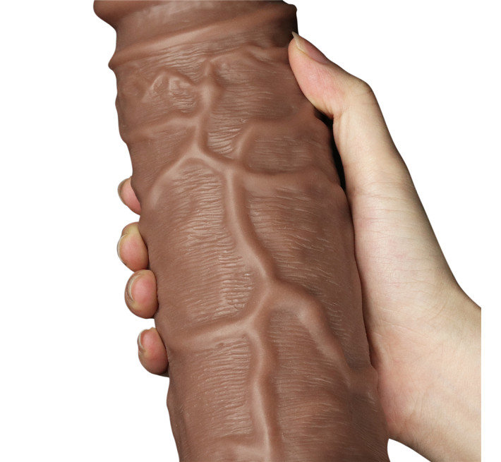 Фаллоимитатор LoveToy Realistic Chubby Dildo 10.5 Коричневый