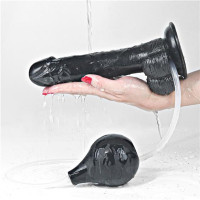 Фалоімітатор LoveToy Squirt Extreme Dildo 9 Black