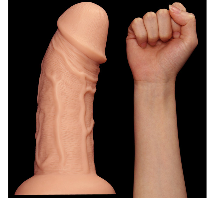Фалоімітатор LoveToy Realistic Curved Dildo 9.5 Тілесний
