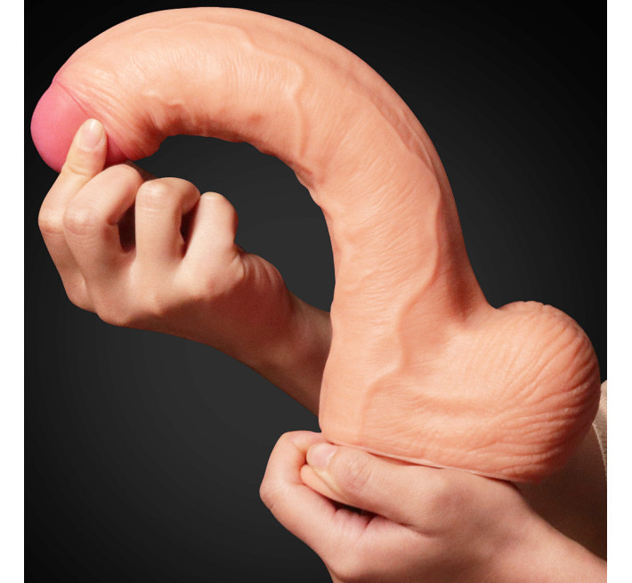 Фаллоимитатор LoveToy Dual-Layered Silicone Cock 11 Flesh