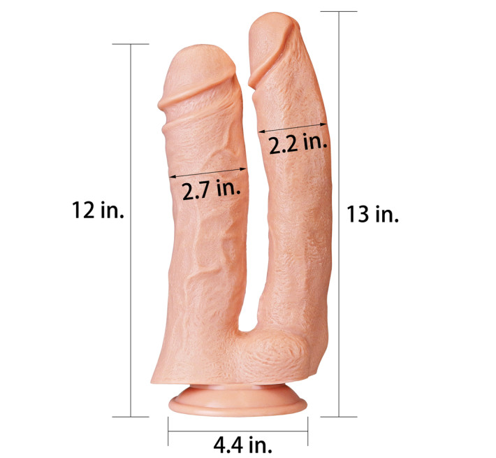 Фалоімітатор LoveToy King-Sized Realistic Mega Double Dildo 12"