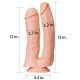 Фалоімітатор LoveToy King-Sized Realistic Mega Double Dildo 12"