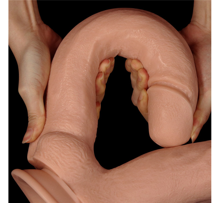 Фалоімітатор LoveToy King-Sized Realistic Mega Double Dildo 12"