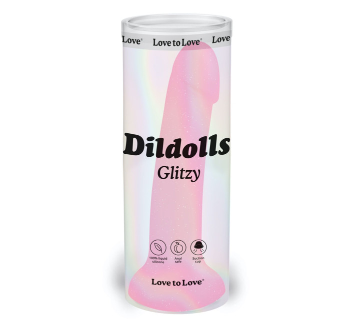 Фаллоимитатор с блестками Love To Love DILDOLLS - GLITZY ультрамягкий